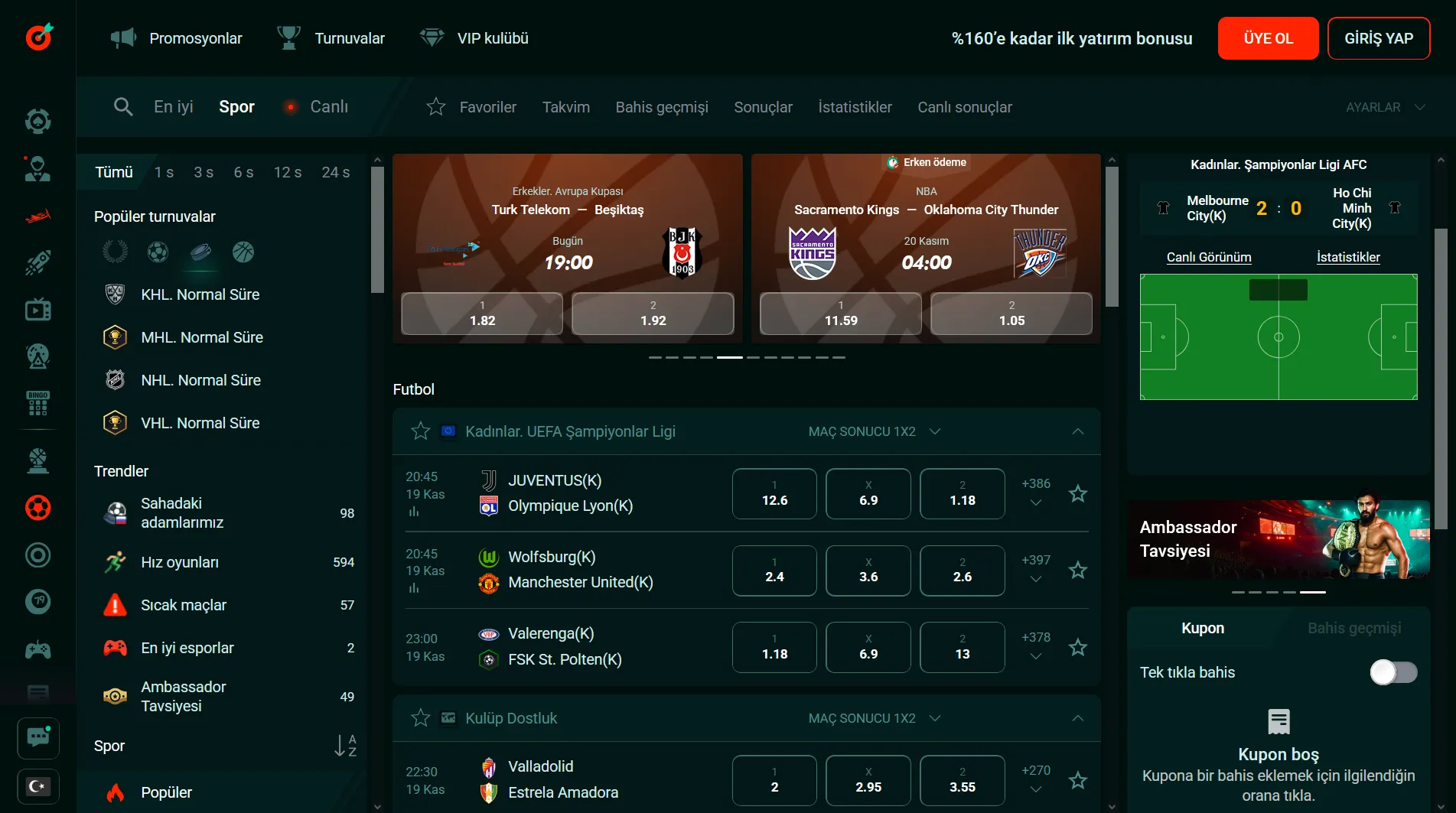 Pinco Bet Türkiye resmi site başlangıç bonusu kategorileri